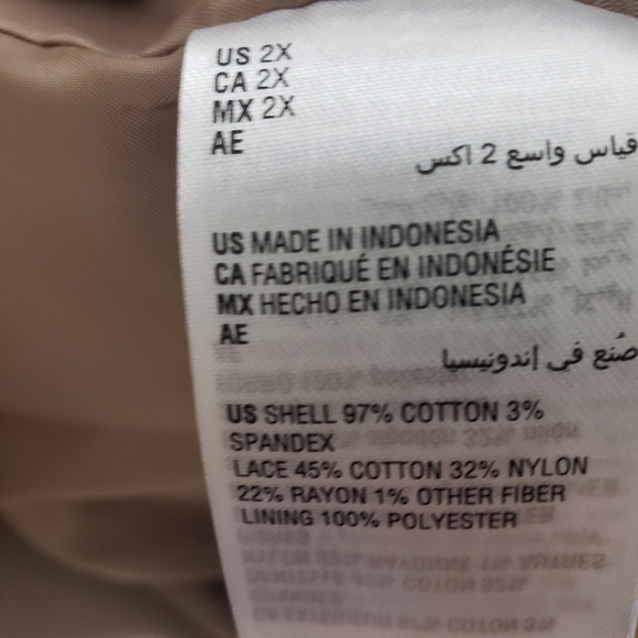 INC International Concepts Womans Lace Back Trench Coat Size 2X - Picture 11 of 12